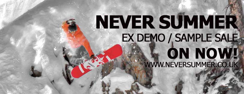 Never Summer Snowboards Sample Sale