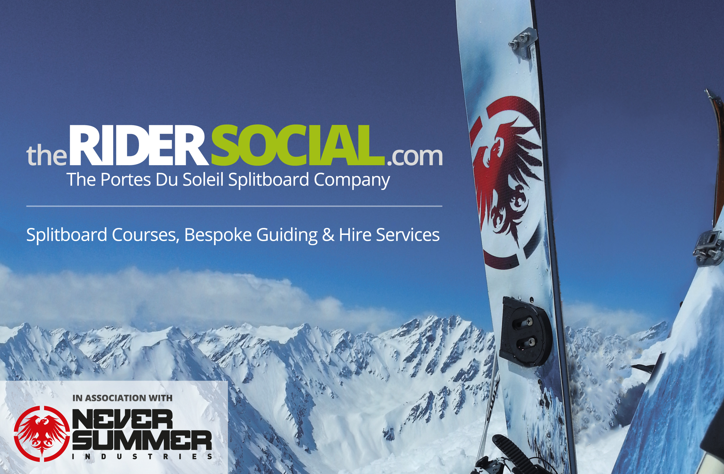 The Rider Social x Never Summer Splitboard and Backcountry Holidays